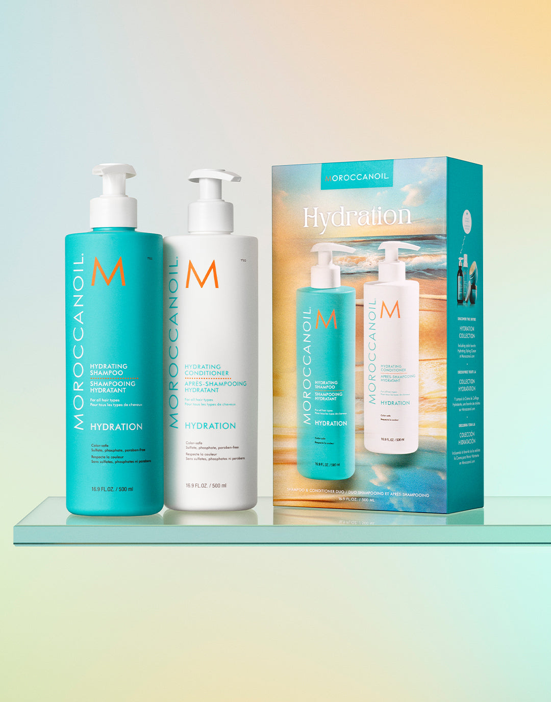 Feuchtigkeitsspendendes Shampoo und Pflegespülung Halbliter Set 