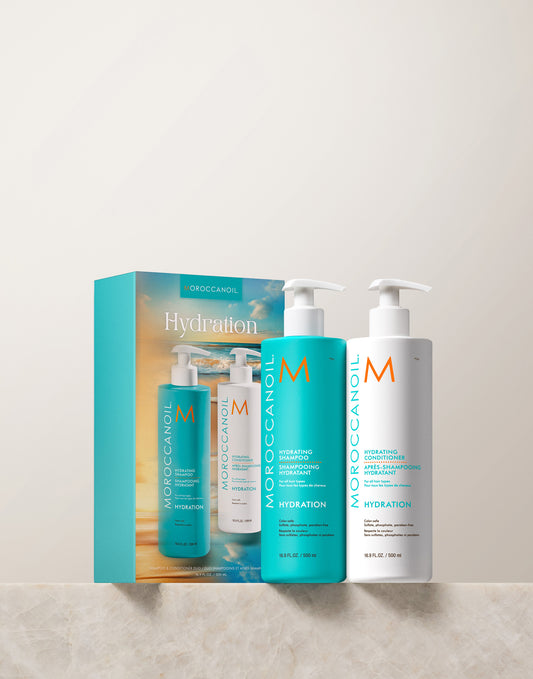 Feuchtigkeitsspendendes Shampoo und Pflegespülung Halbliter Set 